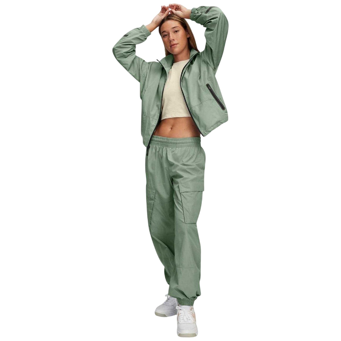 Green - Lifestyle - Under Armour Womens-Ladies Woven Cargo Trousers