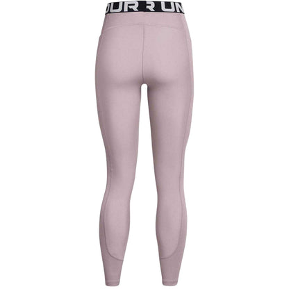 Grey - Back - Under Armour Womens-Ladies HeatGear Moisture Wicking Leggings