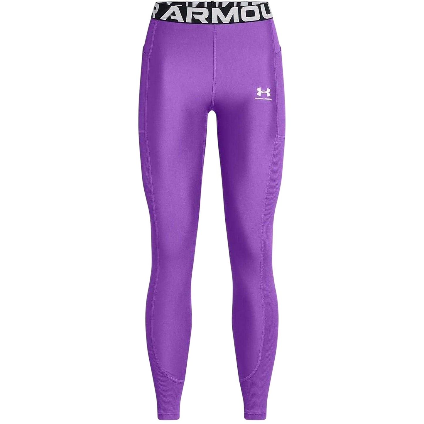 Purple - Front - Under Armour Womens-Ladies HeatGear Moisture Wicking Leggings