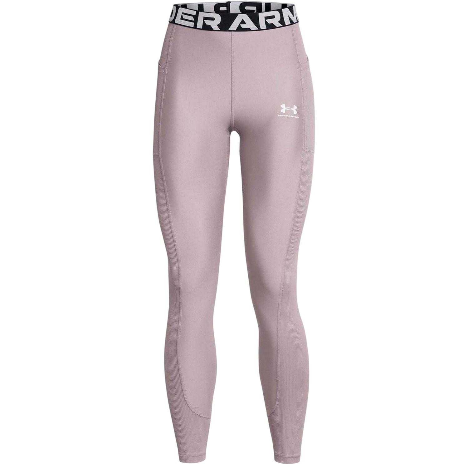 Grey - Front - Under Armour Womens-Ladies HeatGear Moisture Wicking Leggings
