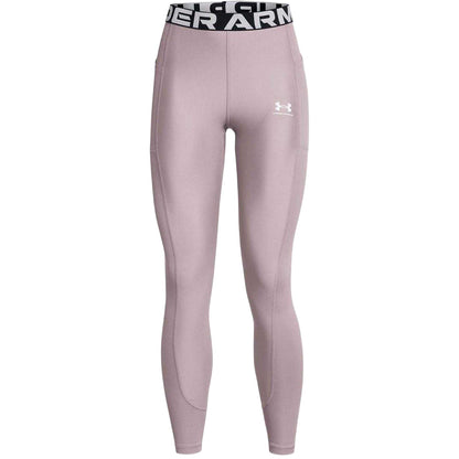 Grey - Front - Under Armour Womens-Ladies HeatGear Moisture Wicking Leggings