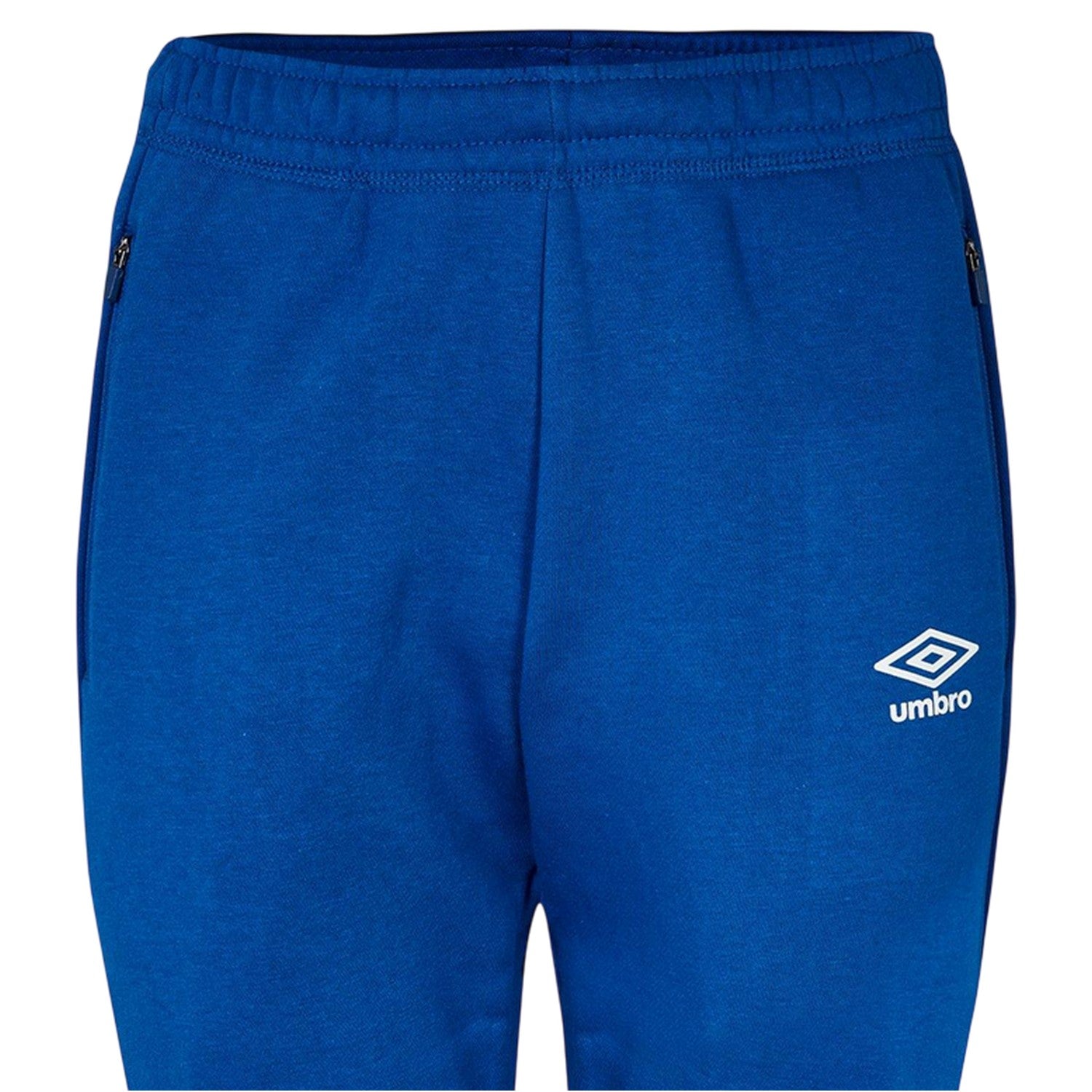 Royal Blue-White - Side - Umbro Womens-Ladies Club Leisure Cotton Blend Casual Jogging Bottoms