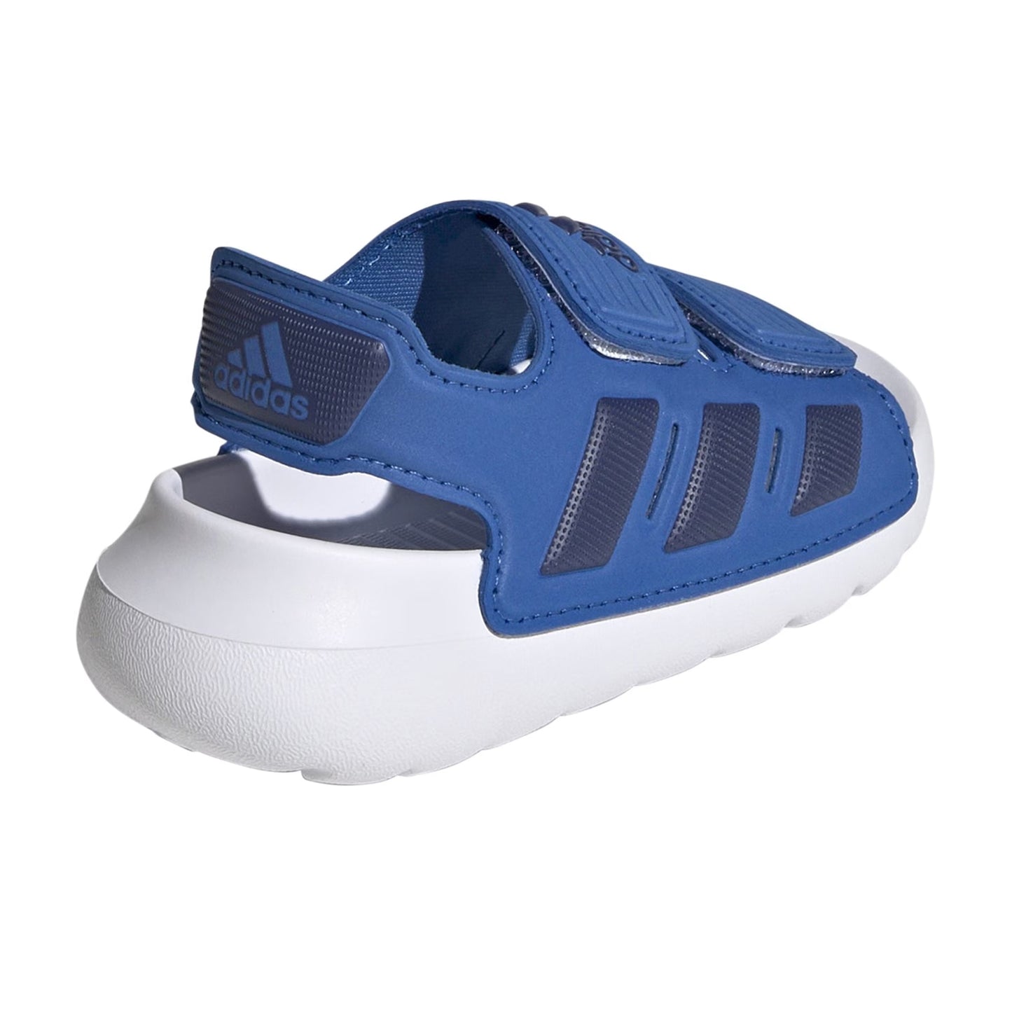 Blue-Dark Blue-White - Back - Adidas Childrens-Kids Altaswim 2.0 Stripes Open Toe Sports Sandals