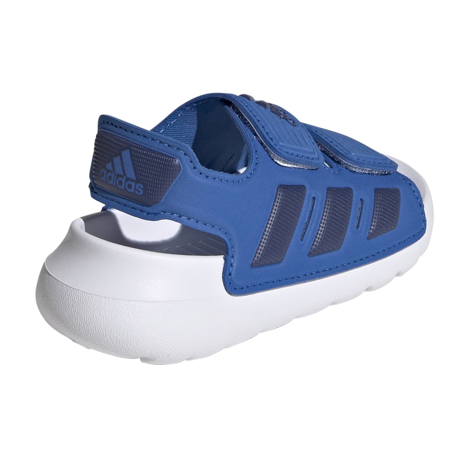 Blue-Dark Blue-White - Back - Adidas Childrens-Kids Altaswim 2.0 Stripes Open Toe Sports Sandals
