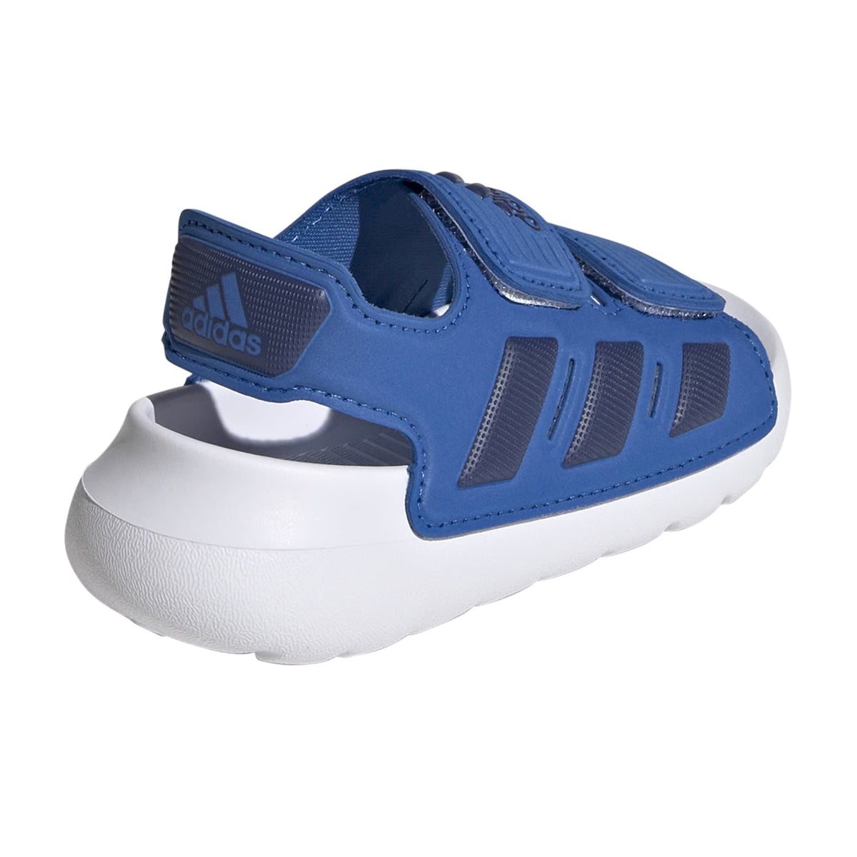 Blue-Dark Blue-White - Back - Adidas Childrens-Kids Altaswim 2.0 Stripes Open Toe Sports Sandals