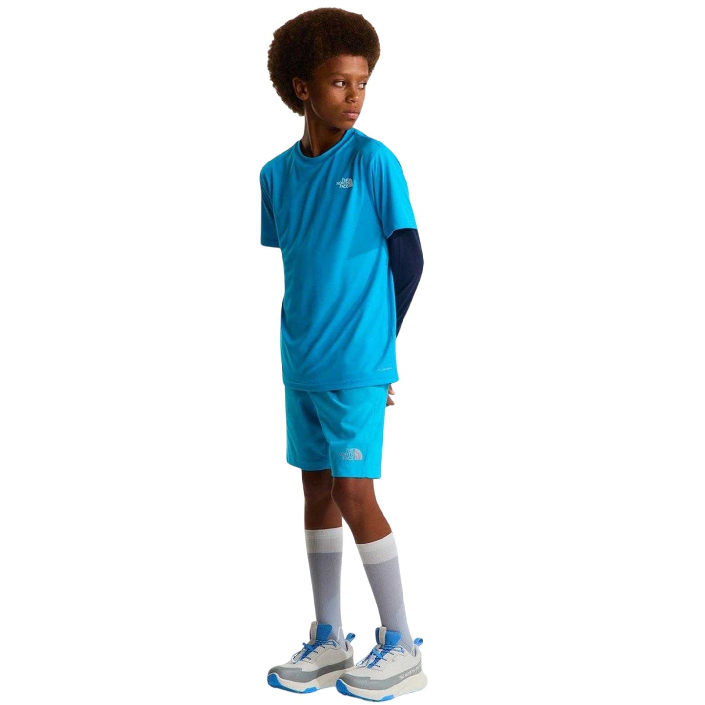 Blue - Pack Shot - The North Face Childrens-Kids 24-7 Lifestyle Shorts