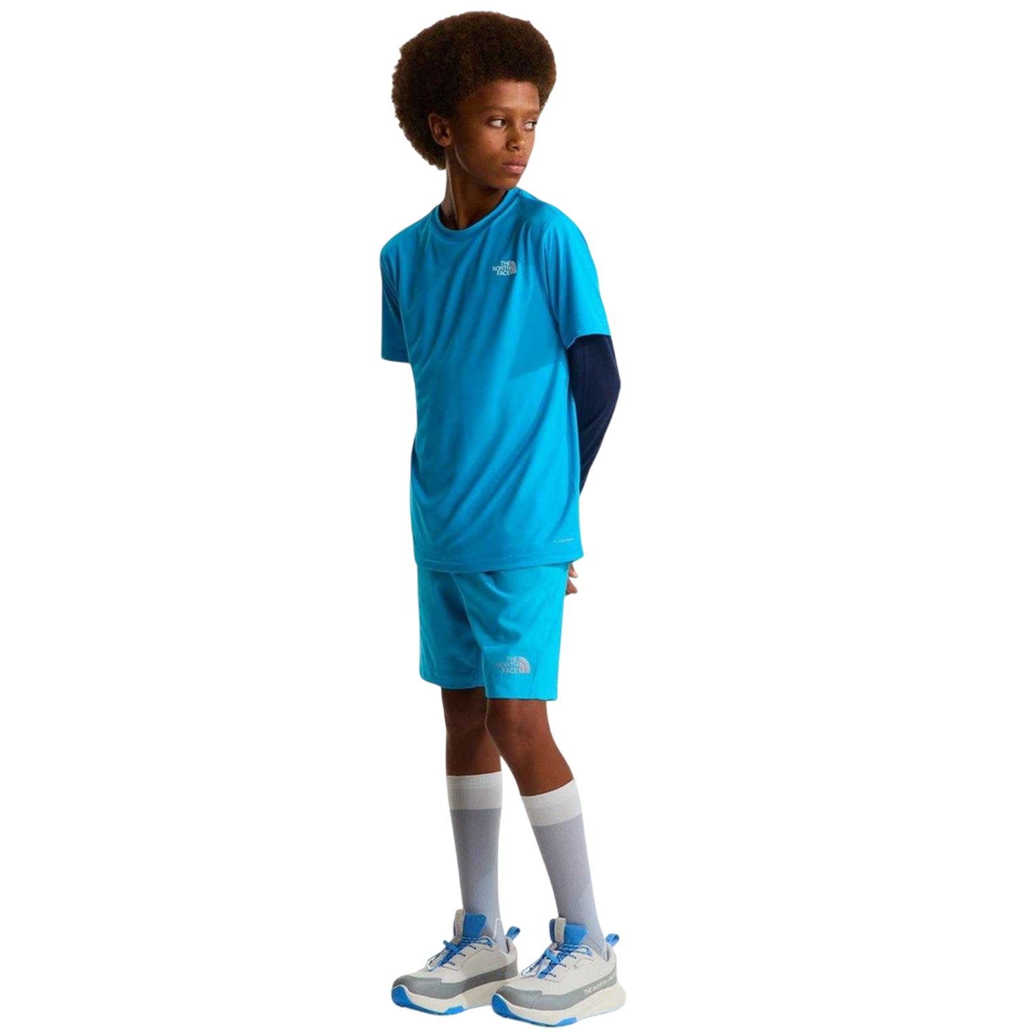 Blue - Pack Shot - The North Face Childrens-Kids 24-7 Lifestyle Shorts