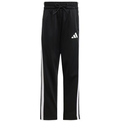 Black-Red - Side - Adidas Childrens-Kids Tiberio 3 Stripes Polyester Tracksuit Set