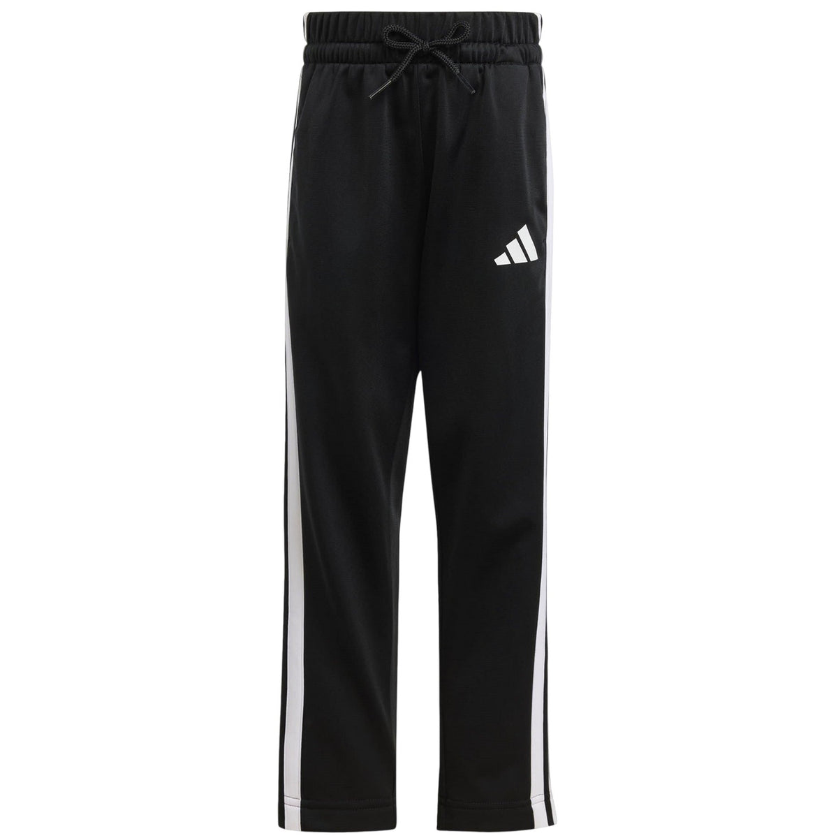 Black-Red - Side - Adidas Childrens-Kids Tiberio 3 Stripes Polyester Tracksuit Set