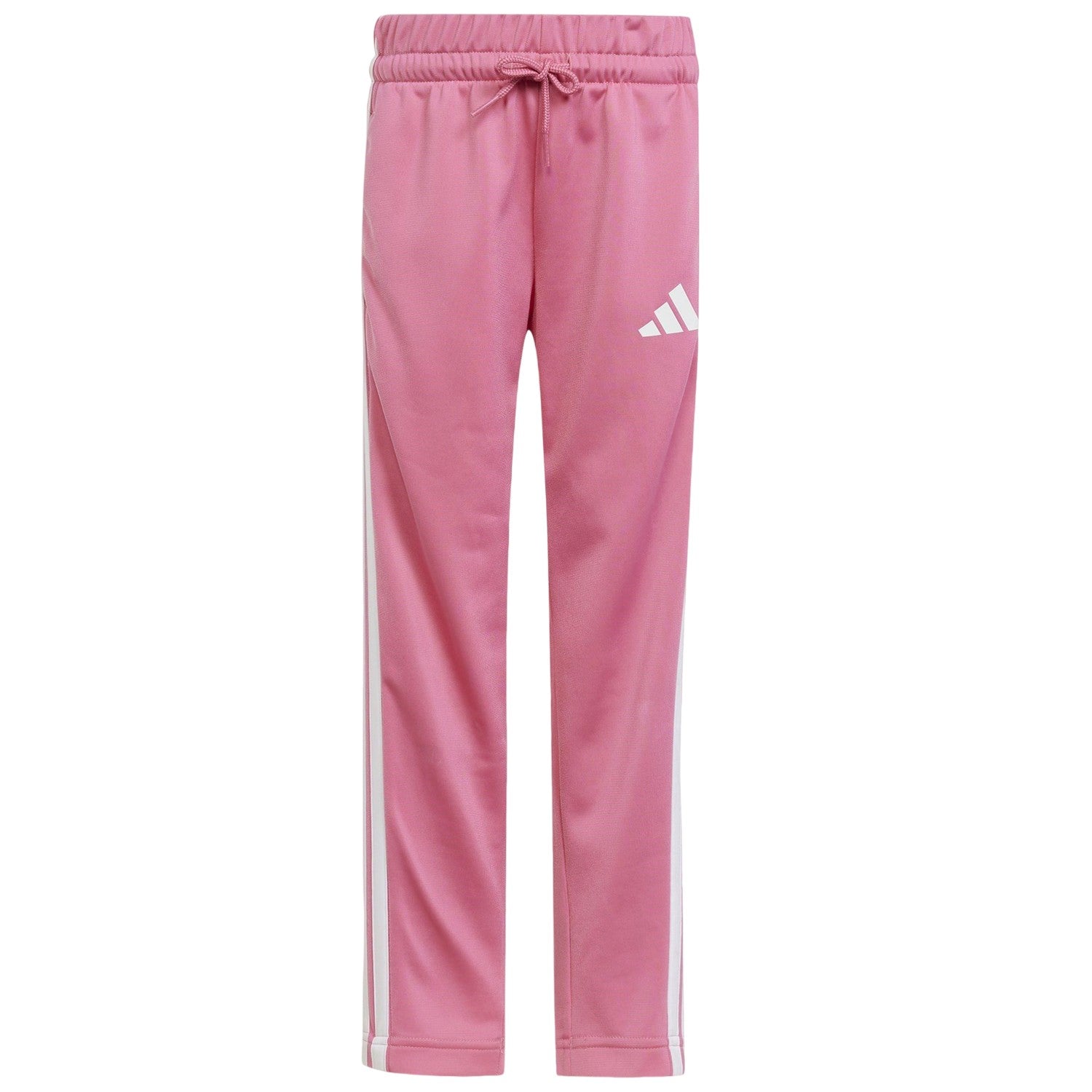 Pink-White - Side - Adidas Childrens-Kids Tiberio 3 Stripes Polyester Tracksuit Set