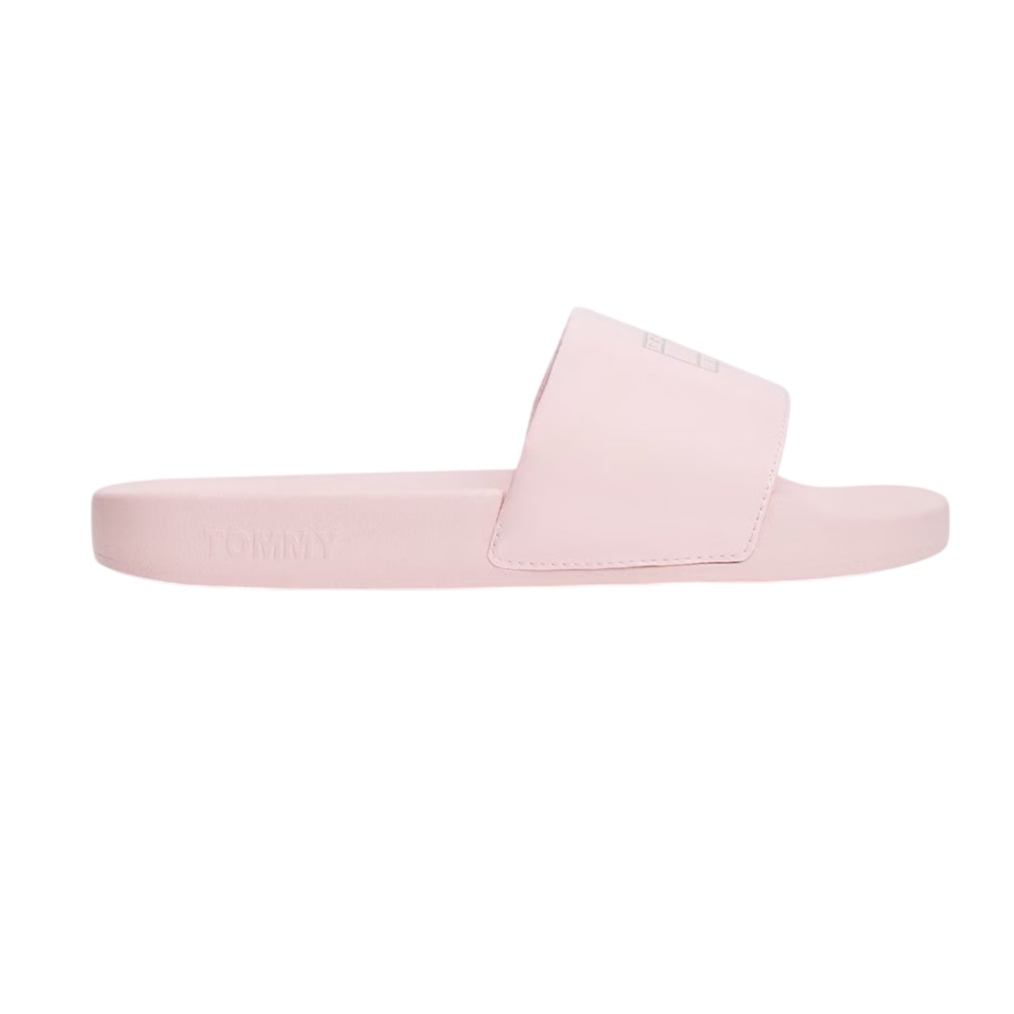 Pink - Front - Tommy Jeans Womens-Ladies TJ Bubble Flatform Slides