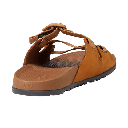 Taffy Pink - Back - Chaco Mens Lowdown Leather Flatform Slides