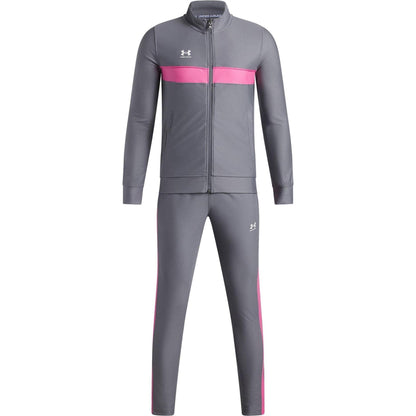 Titanium Grey - Front - Under Armour Childrens-Kids Challenger Training Tracksuit