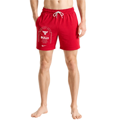 University Red - Side - Nike Mens Fleece NBA Basketball Shorts