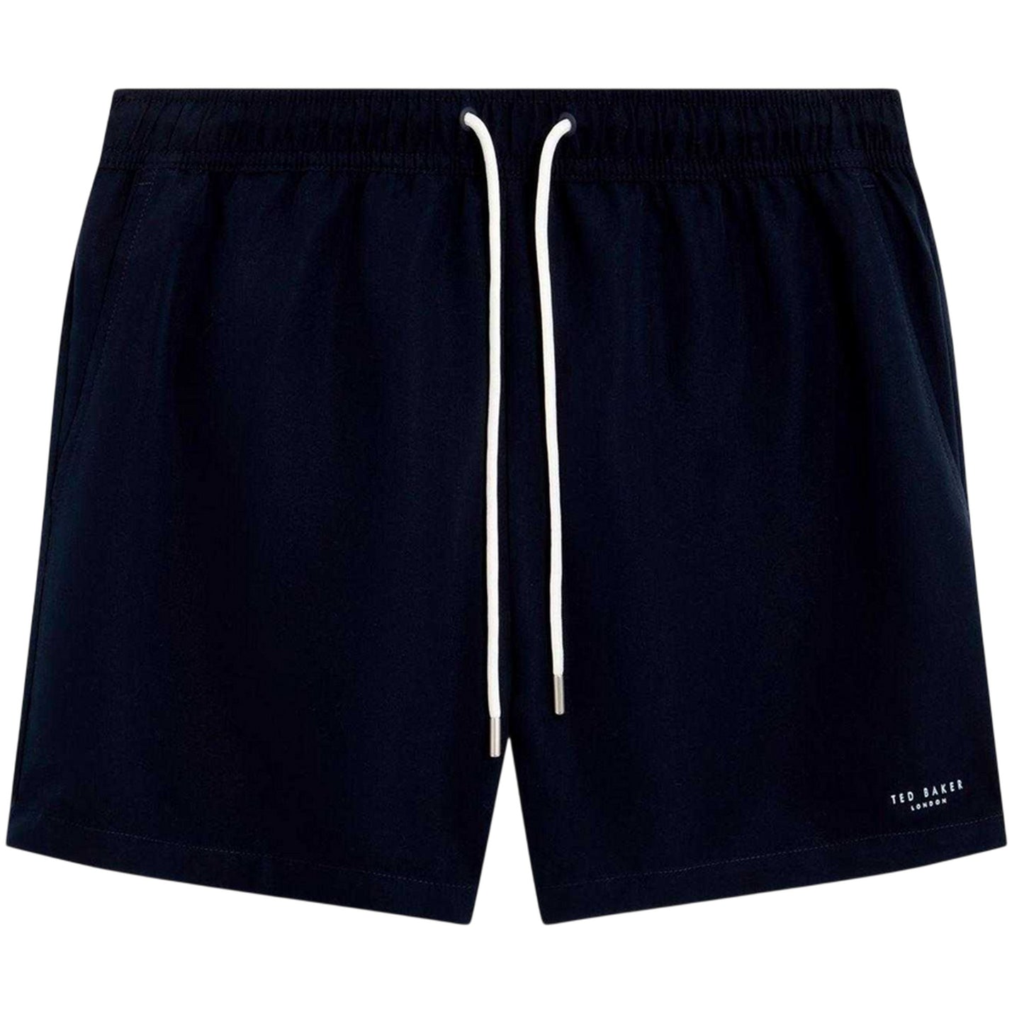 Navy - Front - Ted Baker Mens Polyester Swimming Swim Shorts