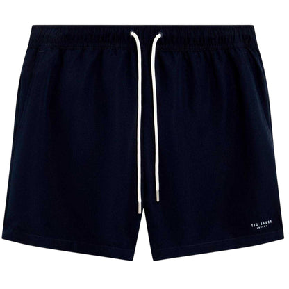Navy - Front - Ted Baker Mens Polyester Swimming Swim Shorts