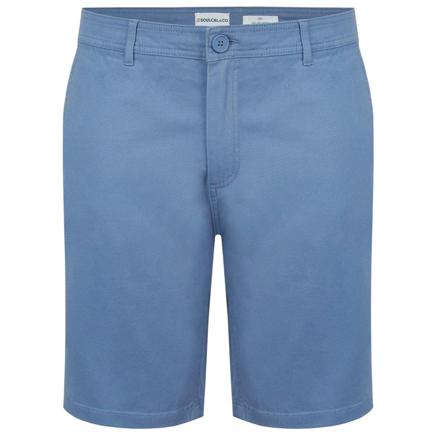 Light Blue - Front - SoulCal Mens Chino Shorts