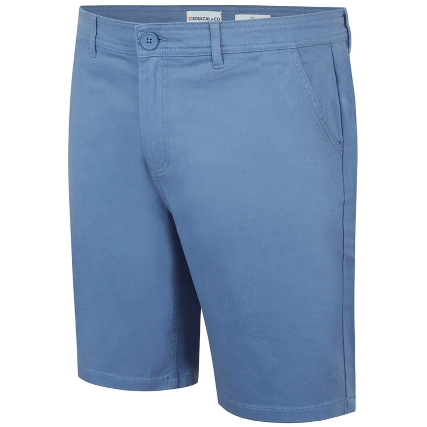 Light Blue - Side - SoulCal Mens Chino Shorts