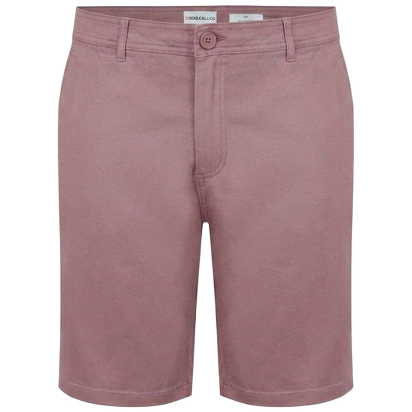 Mauve - Front - SoulCal Mens Chino Shorts