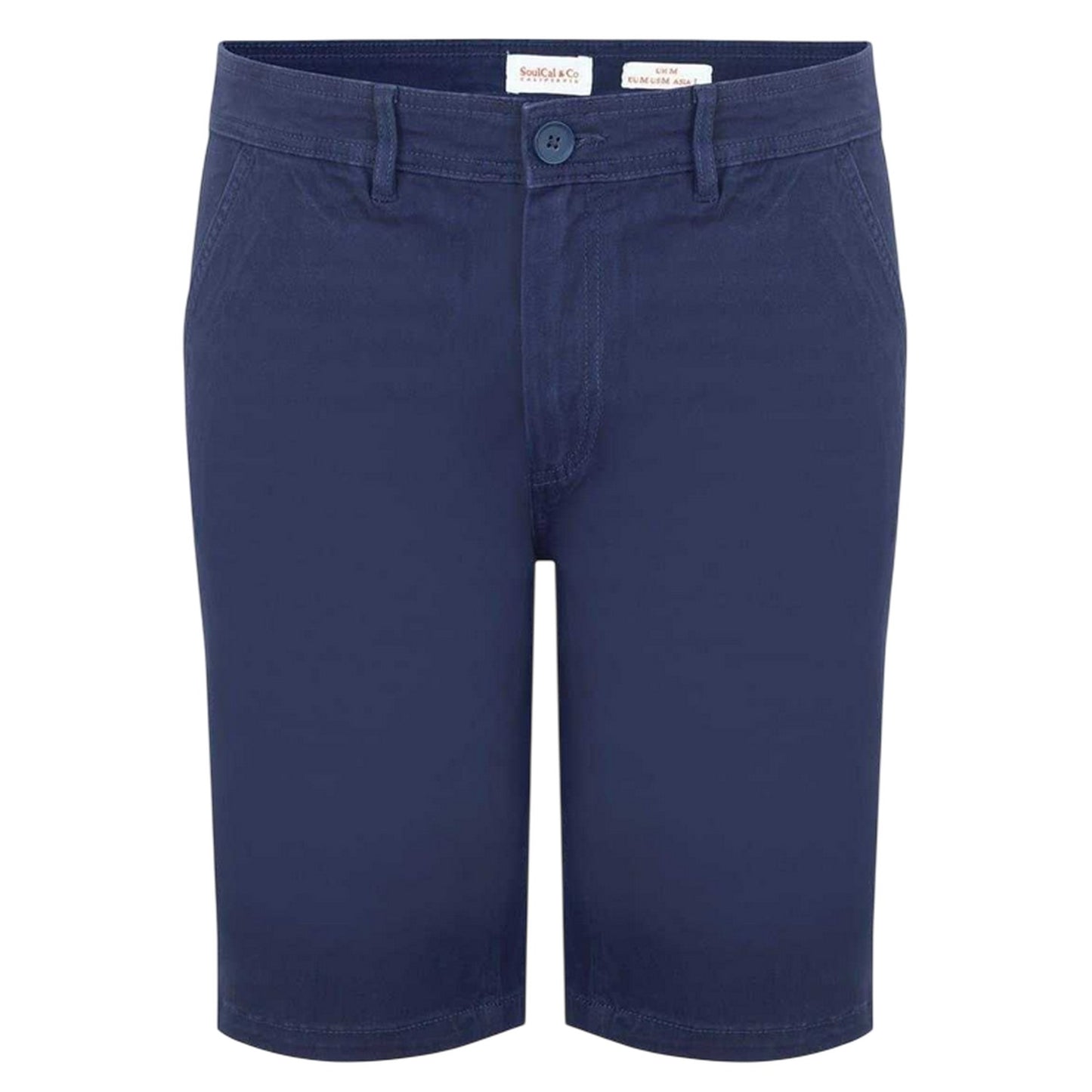 Navy - Front - SoulCal Mens Chino Shorts