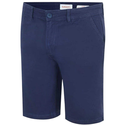 Navy - Side - SoulCal Mens Chino Shorts