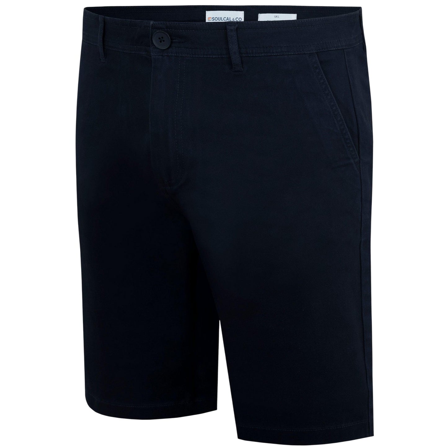 Black - Side - SoulCal Mens Chino Shorts