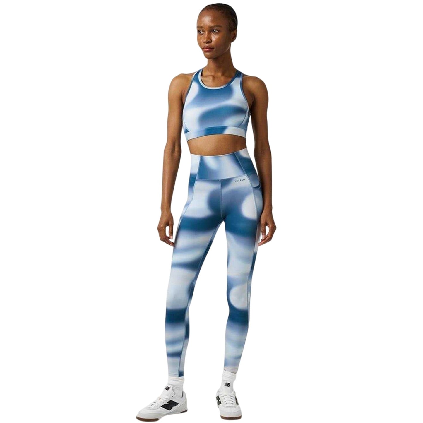 Blue - Pack Shot - USA Pro Womens-Ladies Core Leggings