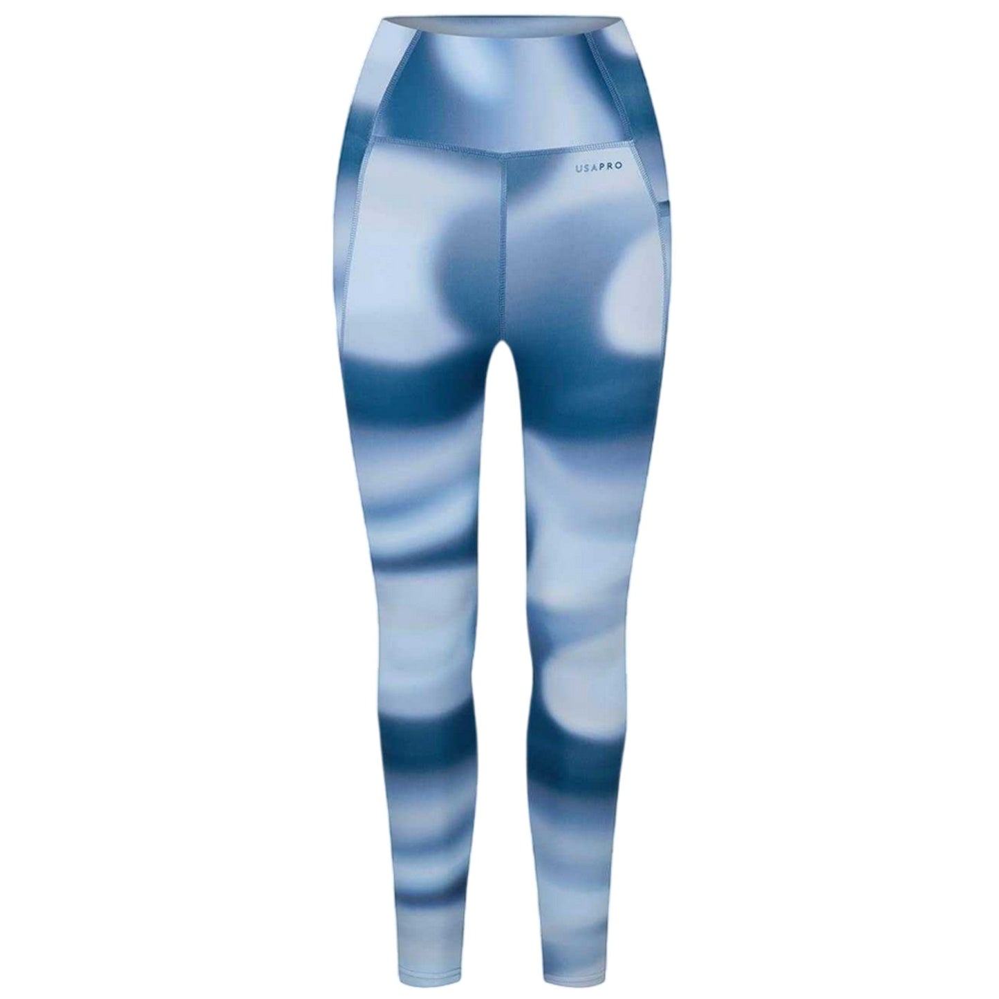 Blue - Front - USA Pro Womens-Ladies Core Leggings