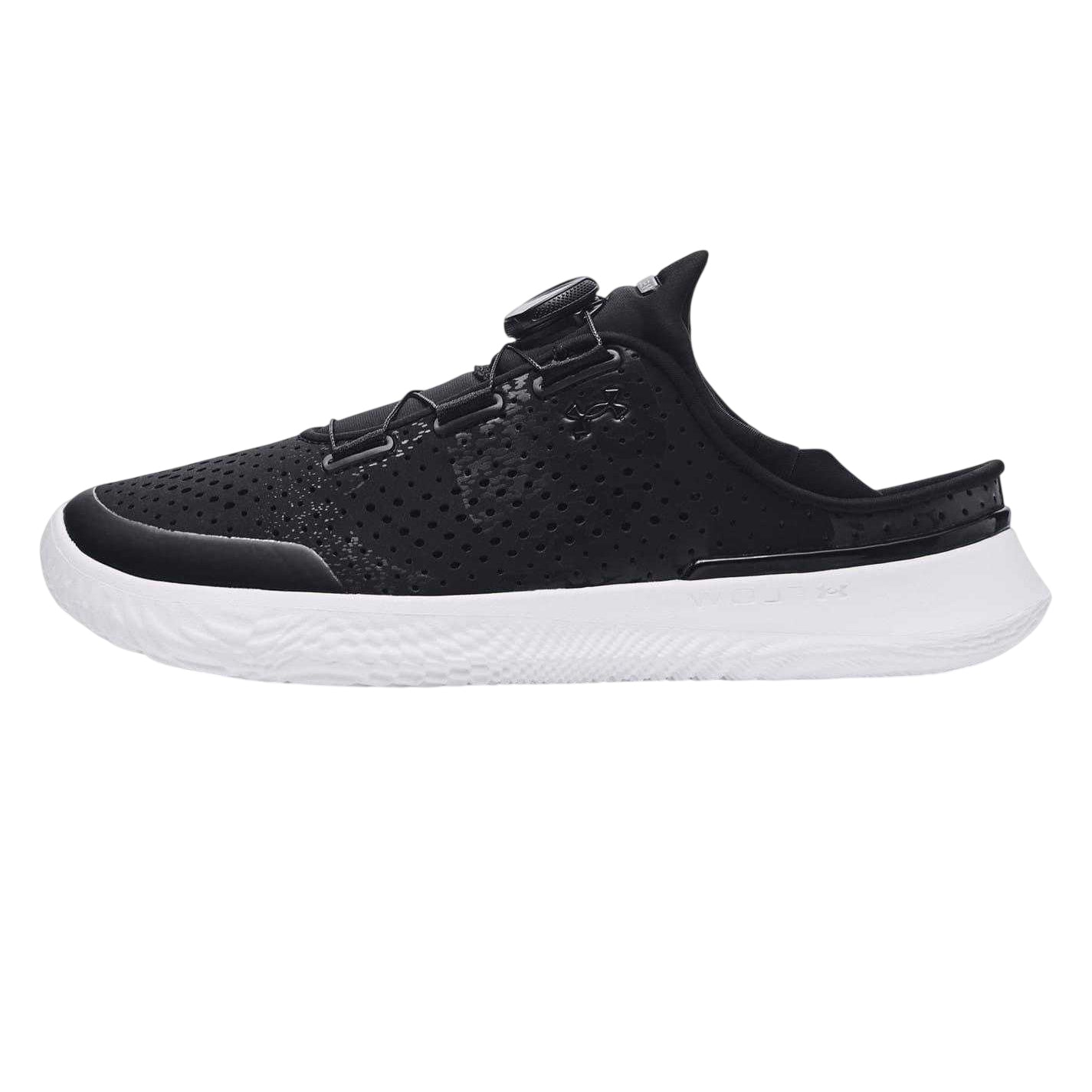 Black - Side - Under Armour Unisex Adult UA Slipspeed Leather BOA Lacing System Trainers