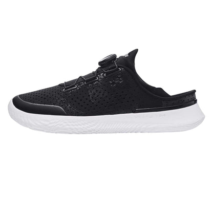 Black - Side - Under Armour Unisex Adult UA Slipspeed Leather BOA Lacing System Trainers