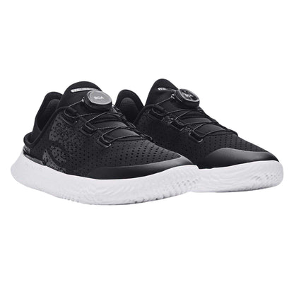 Black - Pack Shot - Under Armour Unisex Adult UA Slipspeed Leather BOA Lacing System Trainers