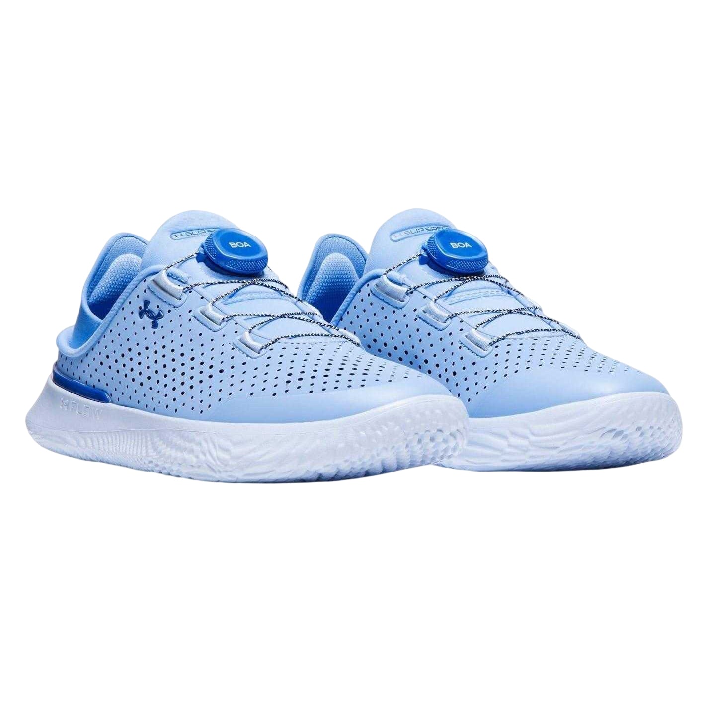 Blue - Pack Shot - Under Armour Unisex Adult UA Slipspeed Leather BOA Lacing System Trainers