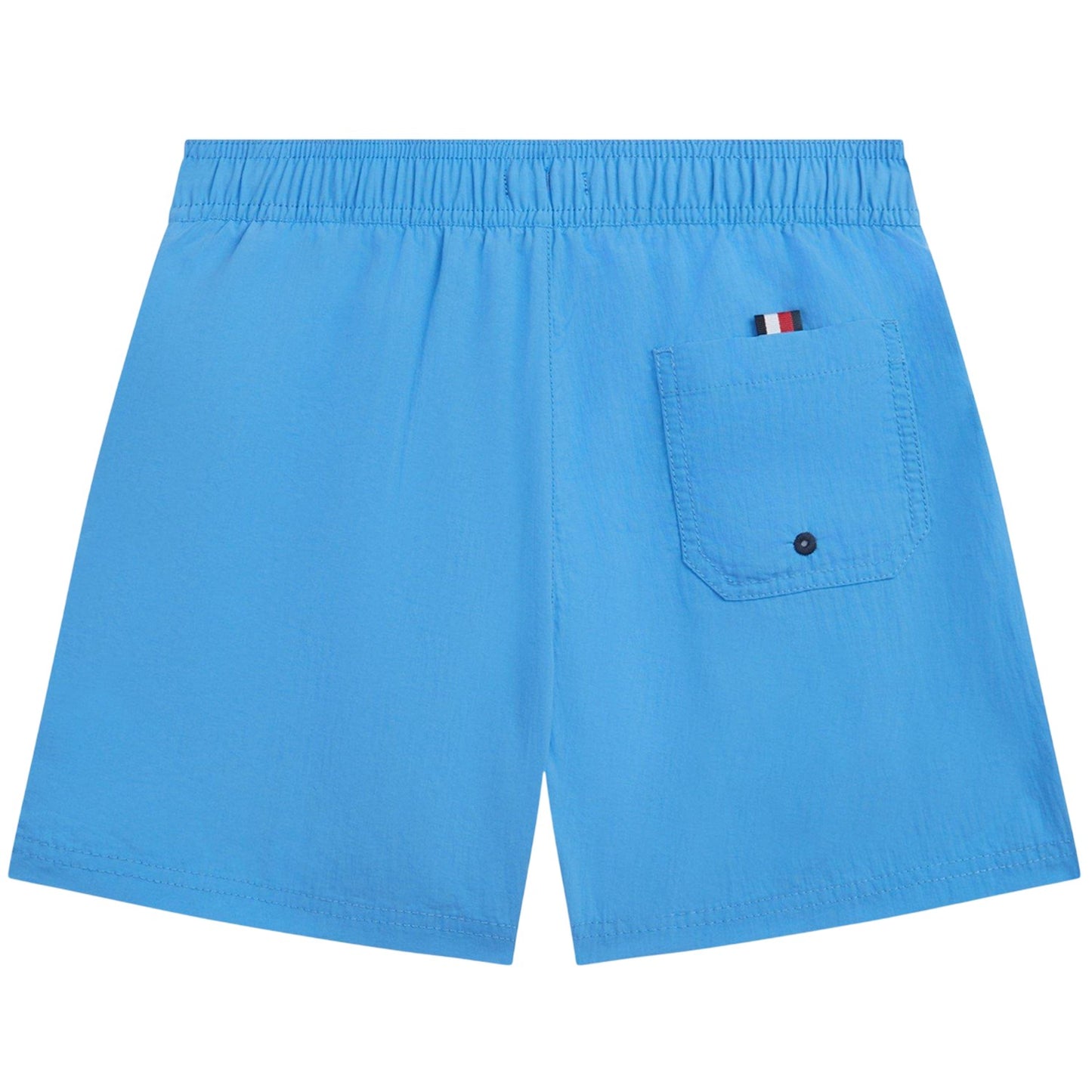 Copen Blue - Back - Tommy Hilfiger Childrens-Kids Logo Nylon Swim Shorts