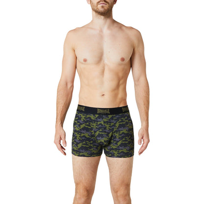 Khaki - Lifestyle - Lonsdale Mens Camo Boxer Briefs (Pack of 2)