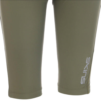 Khaki Green - Lifestyle - Skins Womens-Ladies Series-3 Compression Shorts