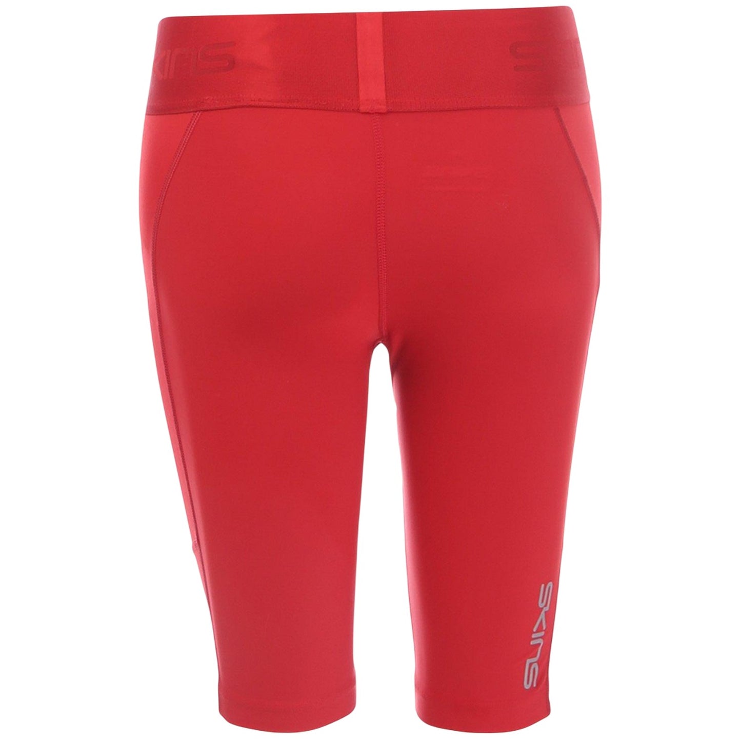 Red - Back - Skins Womens-Ladies Series-3 Compression Shorts