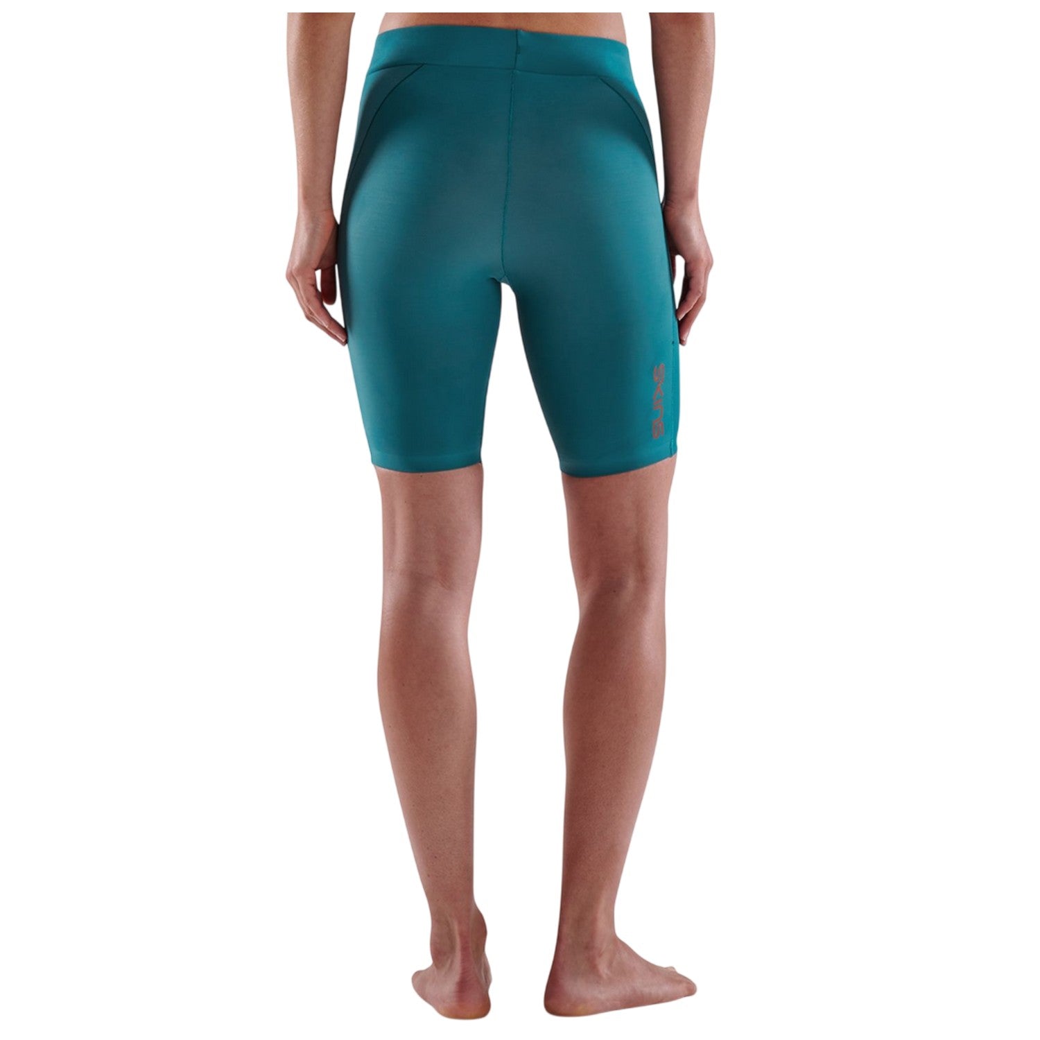 Teal Blue - Back - Skins Womens-Ladies Series-3 Compression Shorts