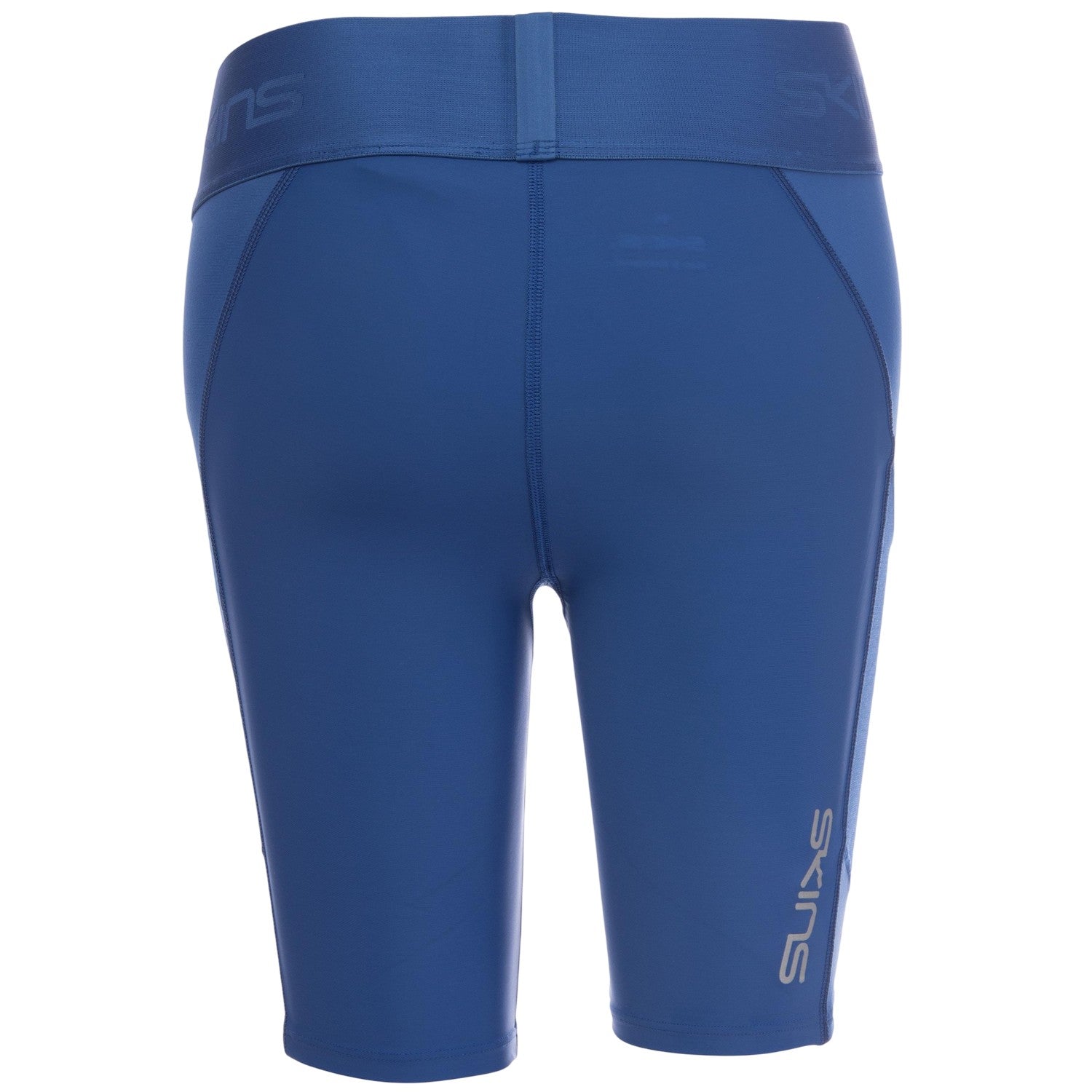 Blue - Back - Skins Womens-Ladies Series-3 Compression Shorts