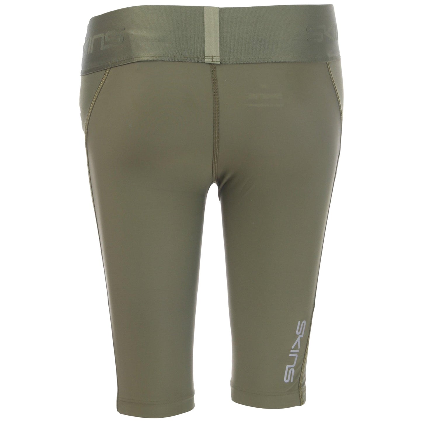 Khaki Green - Back - Skins Womens-Ladies Series-3 Compression Shorts