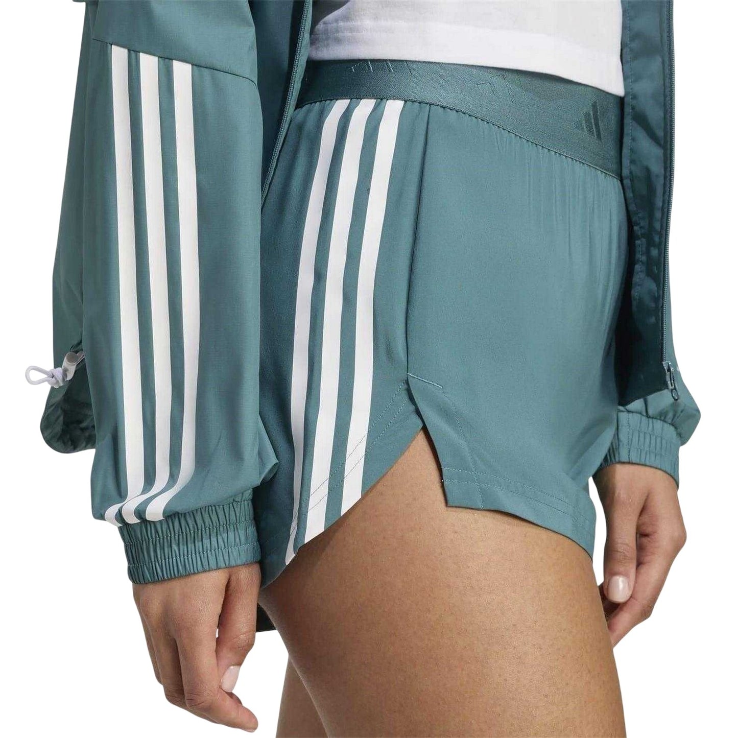 Teal - Lifestyle - Adidas Womens-Ladies Hyglm Shorts