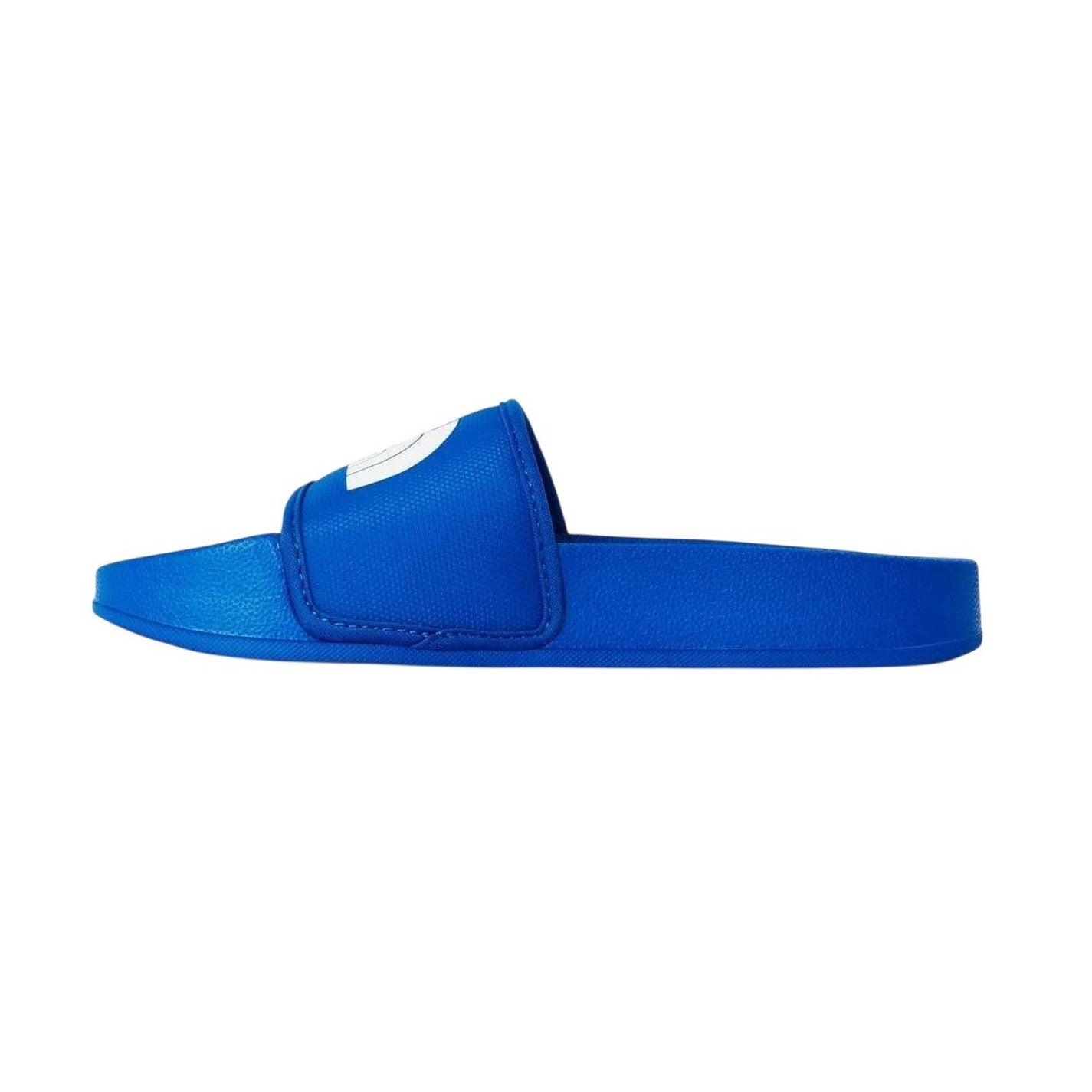 Blue - Side - The North Face Childrens-Kids Base Camp Casual Flat Slides