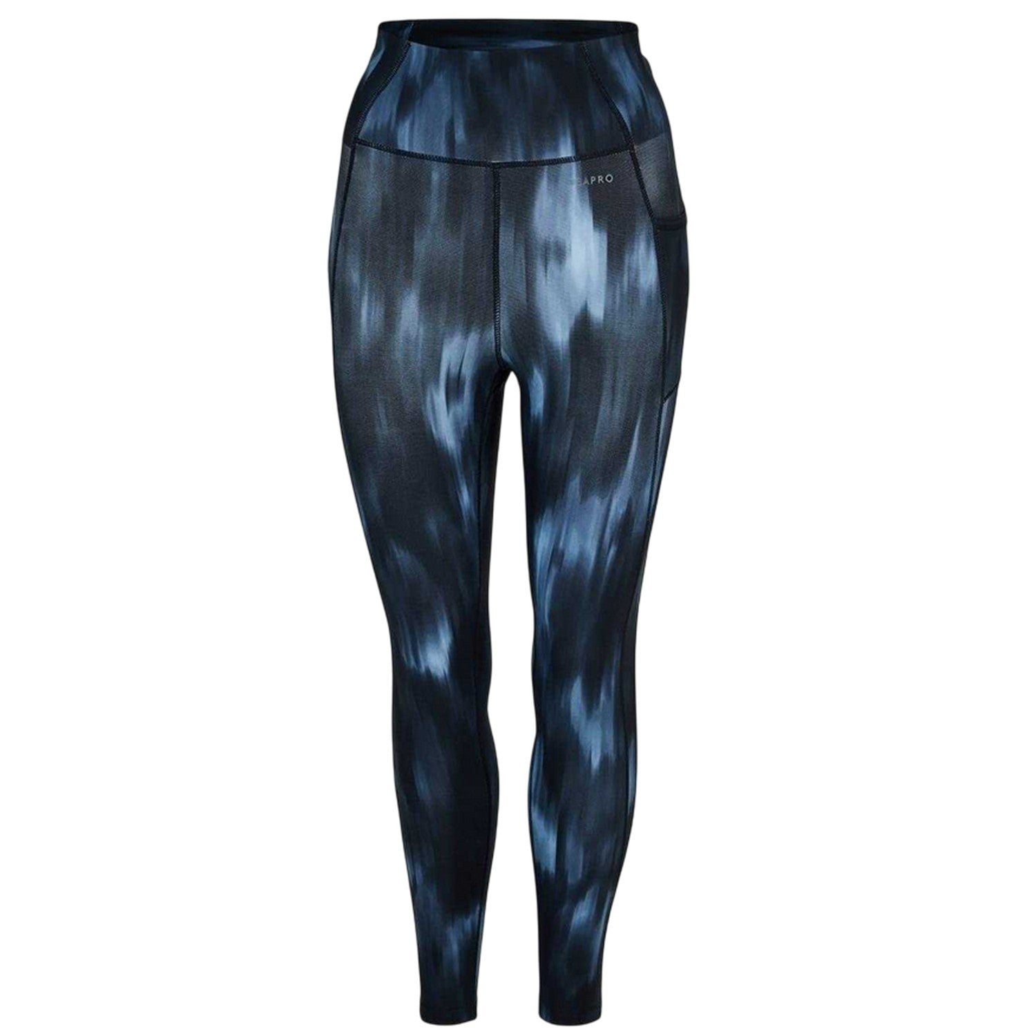 Black - Front - USA Pro Womens-Ladies Core Blurred Leggings