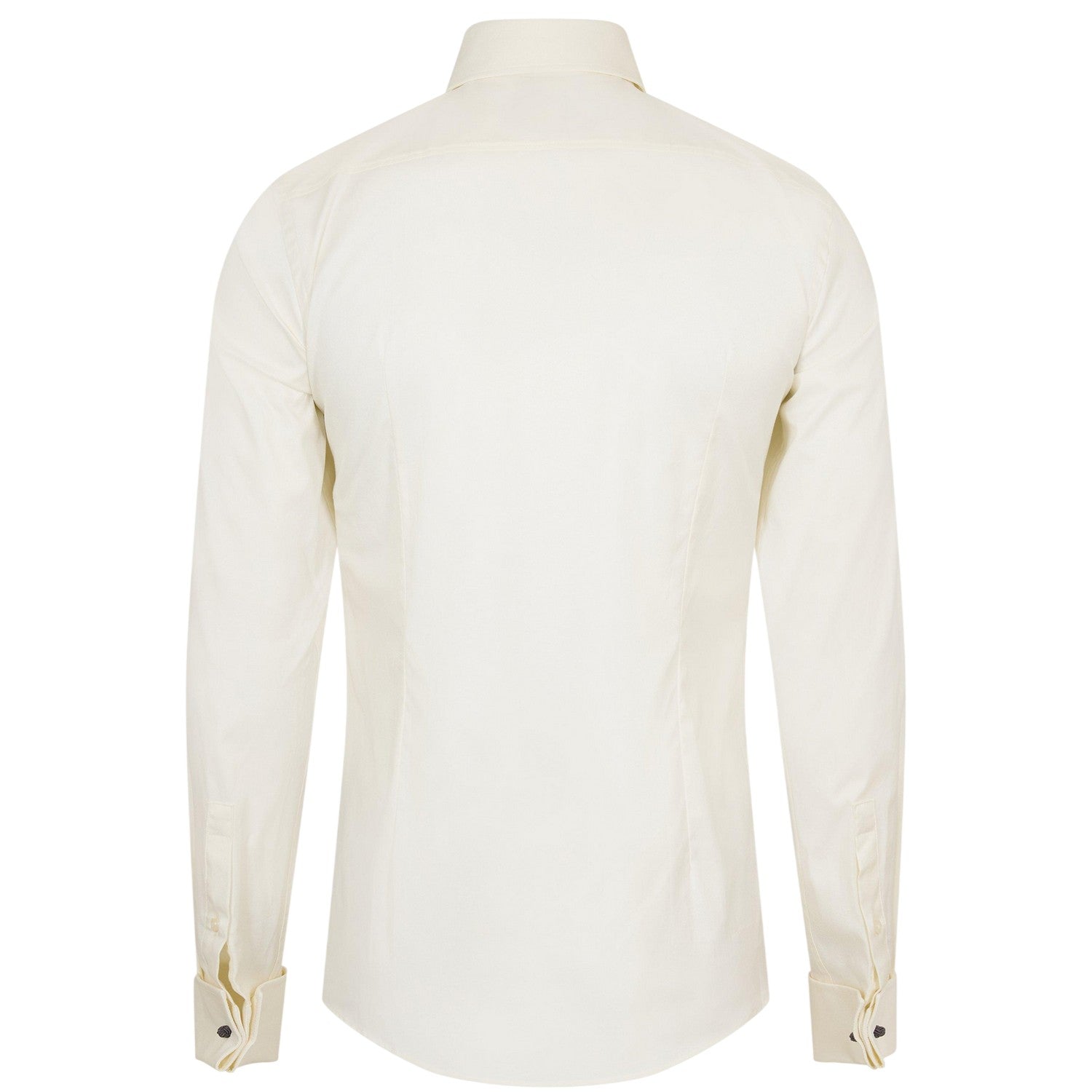 Natural - Back - Boss Mens H-Hank Oxford Long-Sleeved Formal Shirt