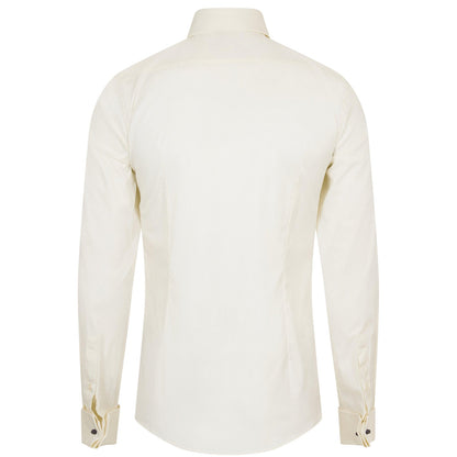 Natural - Back - Boss Mens H-Hank Oxford Long-Sleeved Formal Shirt