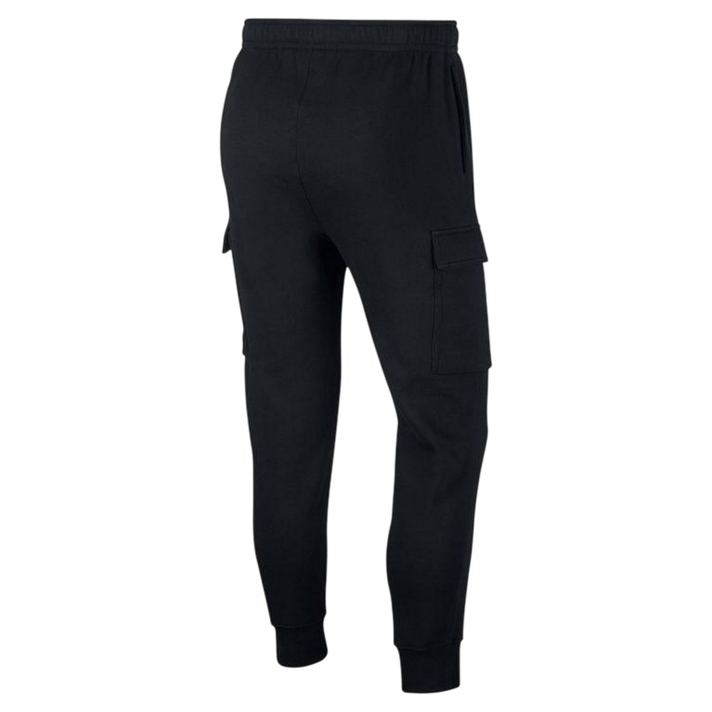 Black-White - Back - Nike Mens Sportswear Club Cargo Jogging Bottoms