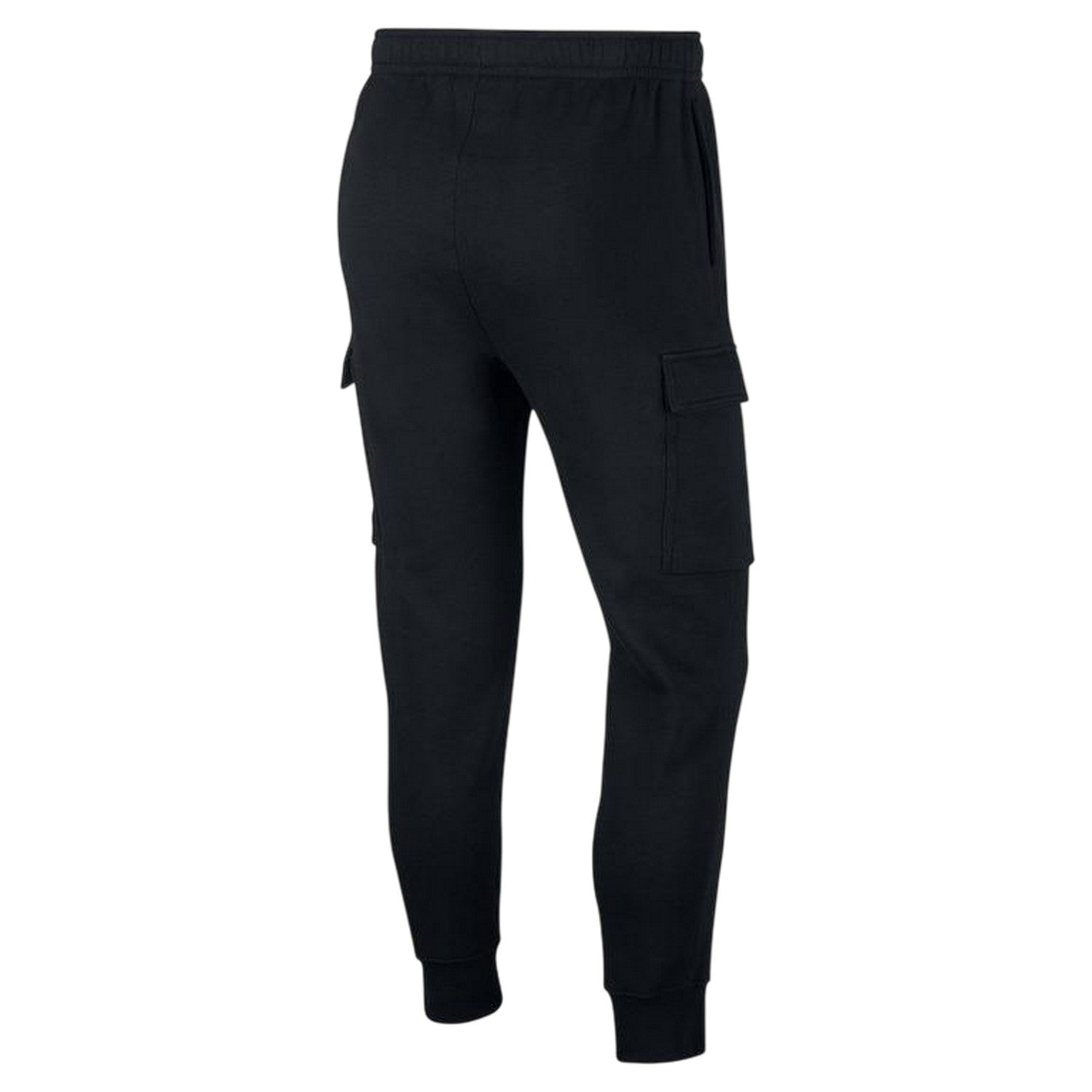 Black-White - Back - Nike Mens Sportswear Club Cargo Jogging Bottoms