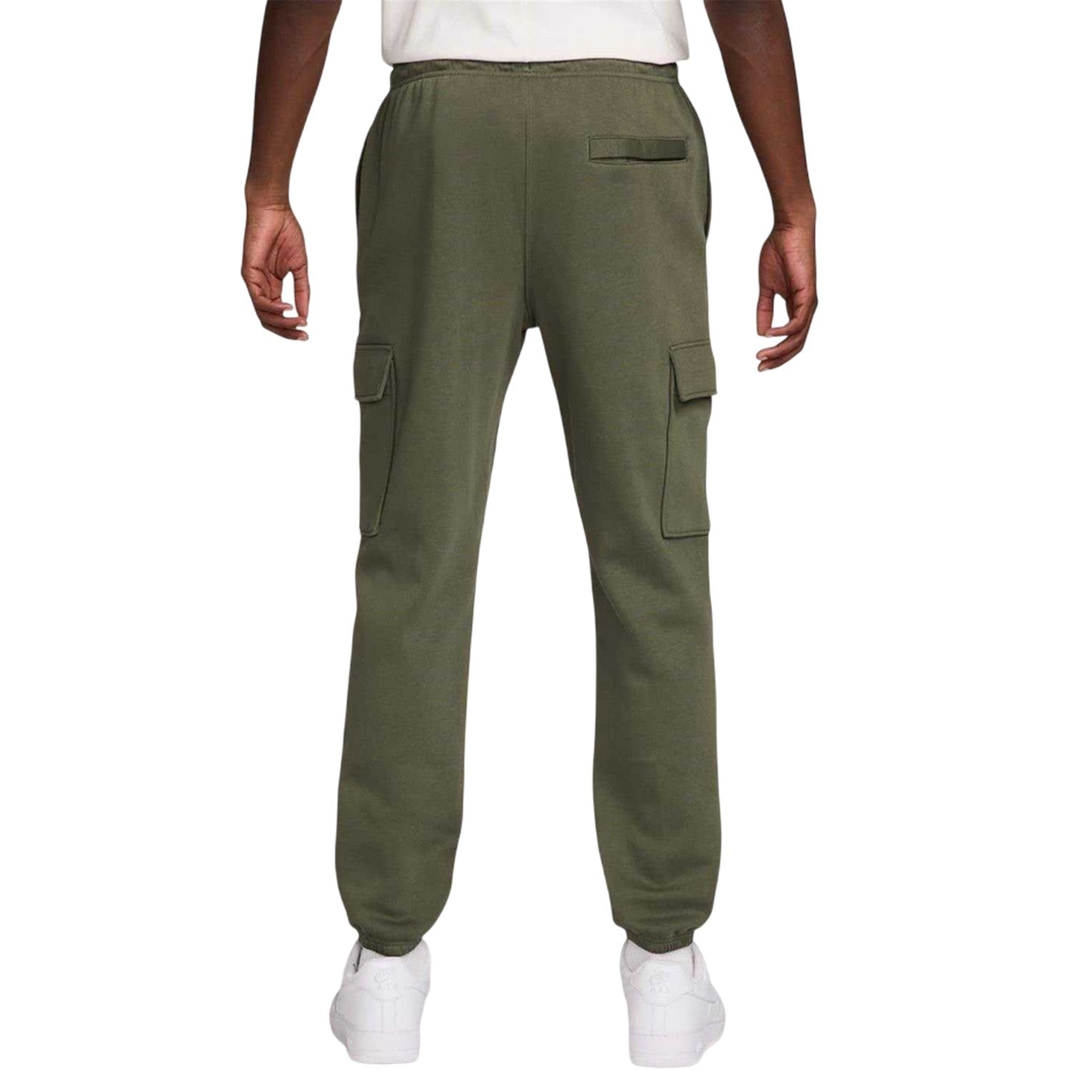 Olive-White - Back - Nike Mens Sportswear Club Cargo Jogging Bottoms
