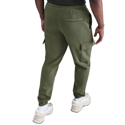 Olive-White - Lifestyle - Nike Mens Sportswear Club Cargo Jogging Bottoms