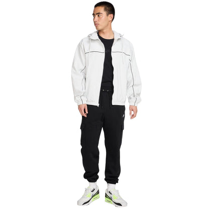 Black-White - Pack Shot - Nike Mens Sportswear Club Cargo Jogging Bottoms