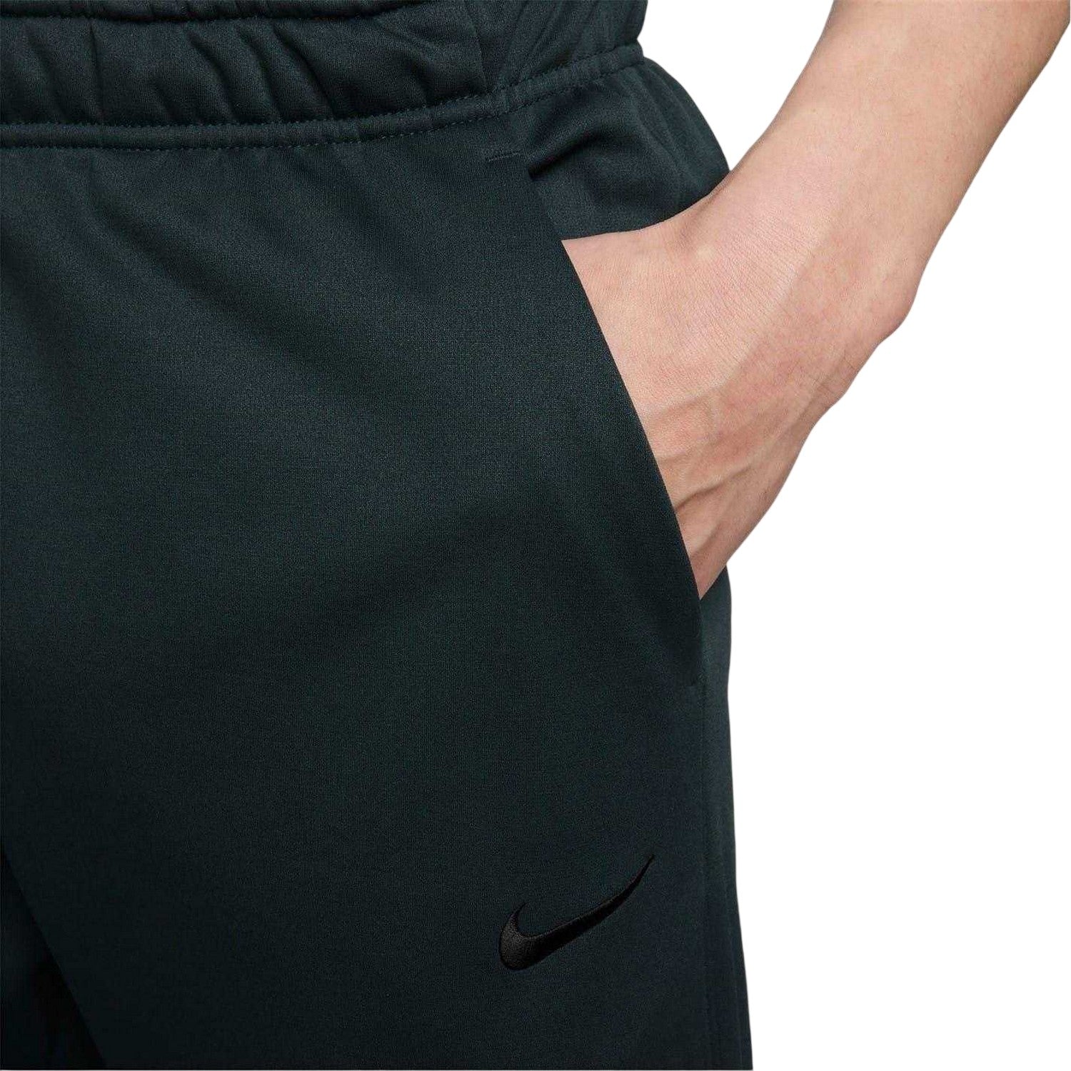 Seaweed-Black - Side - Nike Mens Dri-FIT Fleece Training Jogging Bottoms